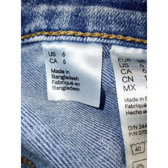 Divided H&M Stonewashed Skinny Jeans Size 6 - Picture 8 of 9